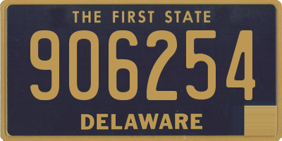 DE license plate 906254