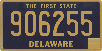 DE license plate 906255