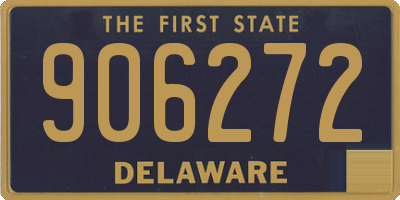 DE license plate 906272