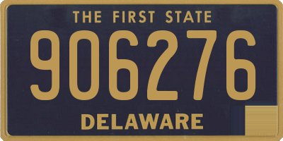 DE license plate 906276