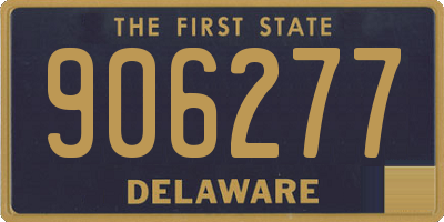 DE license plate 906277