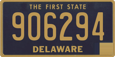 DE license plate 906294