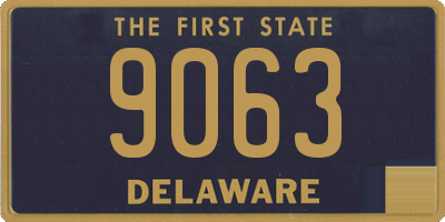 DE license plate 9063