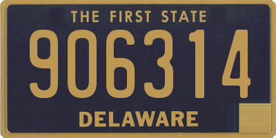 DE license plate 906314