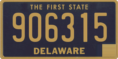 DE license plate 906315