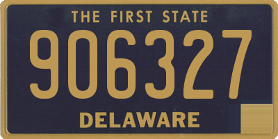 DE license plate 906327