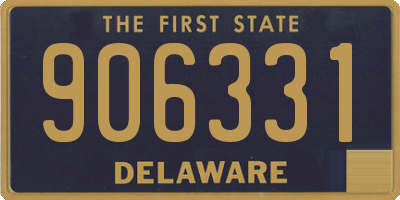 DE license plate 906331