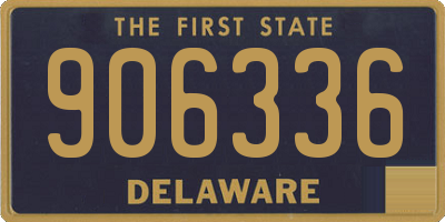 DE license plate 906336