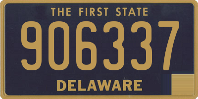 DE license plate 906337
