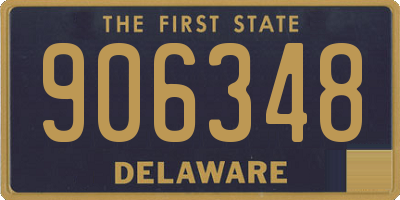 DE license plate 906348
