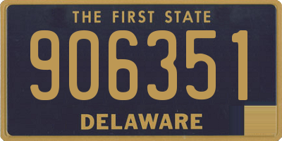 DE license plate 906351