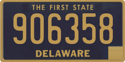DE license plate 906358