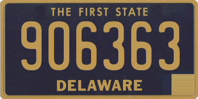 DE license plate 906363