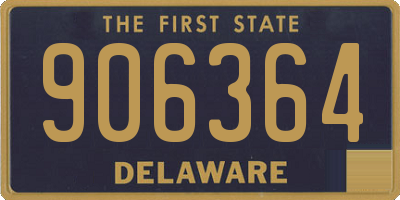 DE license plate 906364