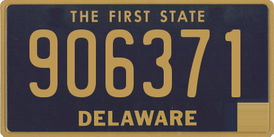DE license plate 906371