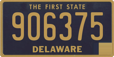 DE license plate 906375