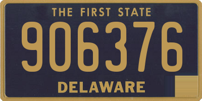 DE license plate 906376