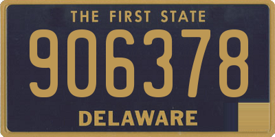 DE license plate 906378