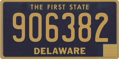 DE license plate 906382