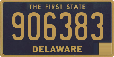 DE license plate 906383
