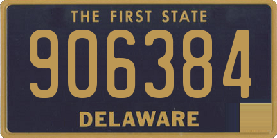 DE license plate 906384