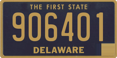 DE license plate 906401