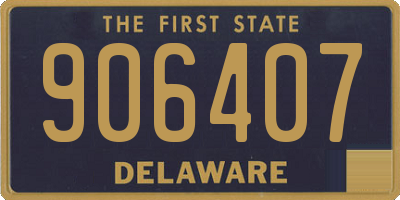 DE license plate 906407