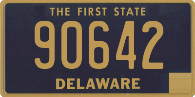 DE license plate 90642