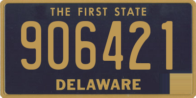 DE license plate 906421