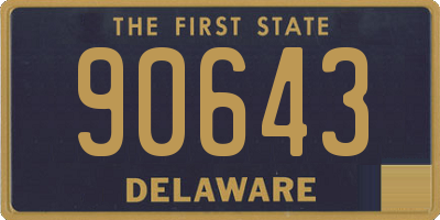 DE license plate 90643