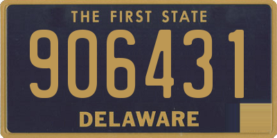 DE license plate 906431