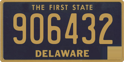 DE license plate 906432
