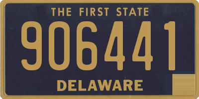 DE license plate 906441