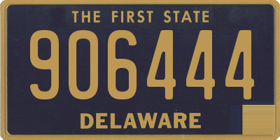 DE license plate 906444