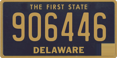 DE license plate 906446