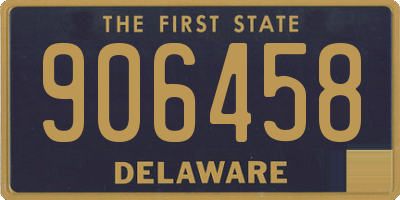 DE license plate 906458