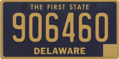 DE license plate 906460