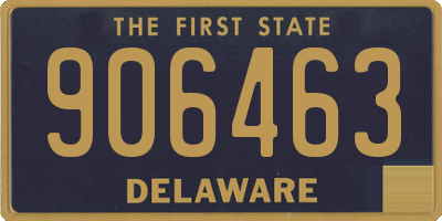 DE license plate 906463