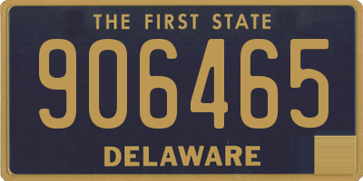 DE license plate 906465
