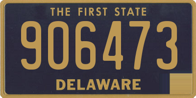 DE license plate 906473