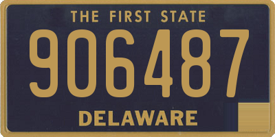 DE license plate 906487