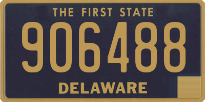 DE license plate 906488