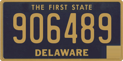 DE license plate 906489