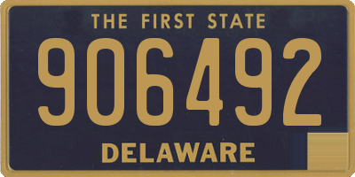 DE license plate 906492