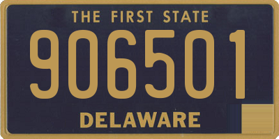 DE license plate 906501