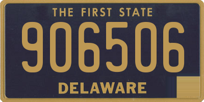 DE license plate 906506