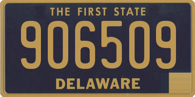 DE license plate 906509