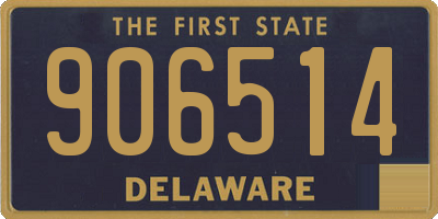 DE license plate 906514
