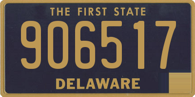 DE license plate 906517