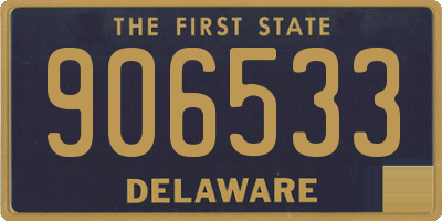 DE license plate 906533